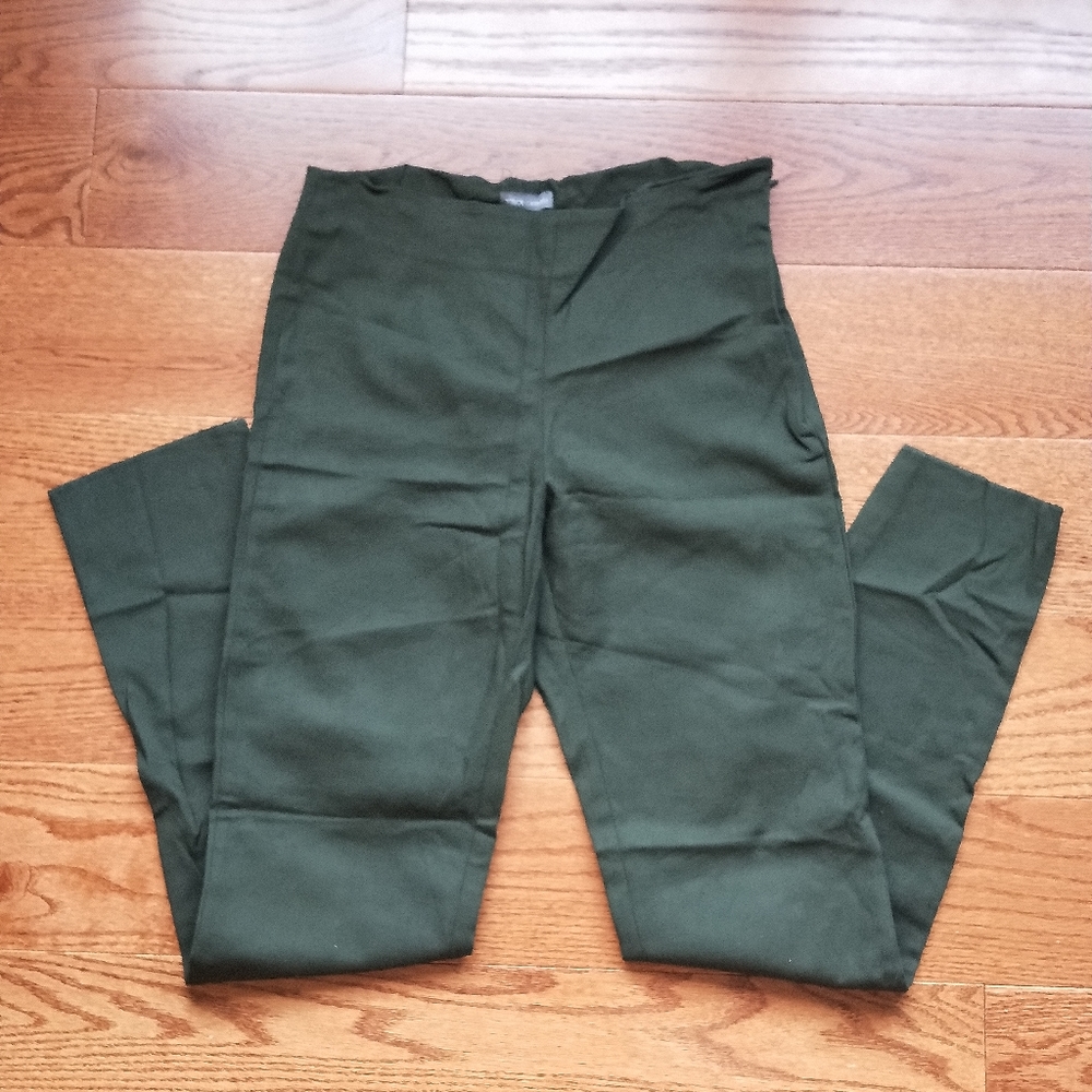 Vince Camuto Dark Green Straight Leg Dress Pants